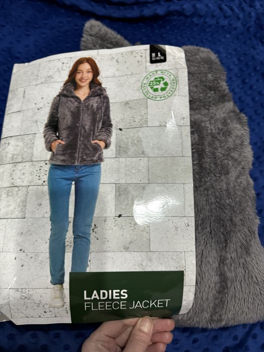 Bluza misiowa, bluza ocieplana, bluza damska, bluza rozpinana, l/xl