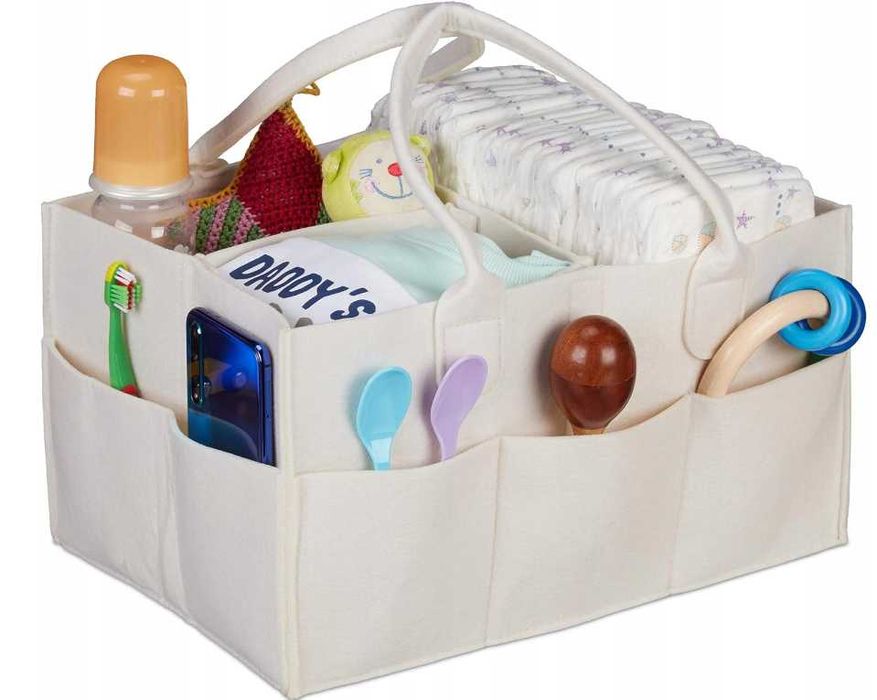 Organizer na pieluchy dla niemowląt składany pojemny praktyczny torba