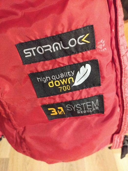 Kurtka Jack Wolfskin pierze wypełnienie puch