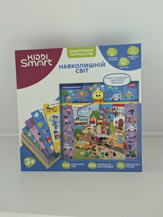 Електронна логічна гра KIDDI SMART Вікторина навколишній світ