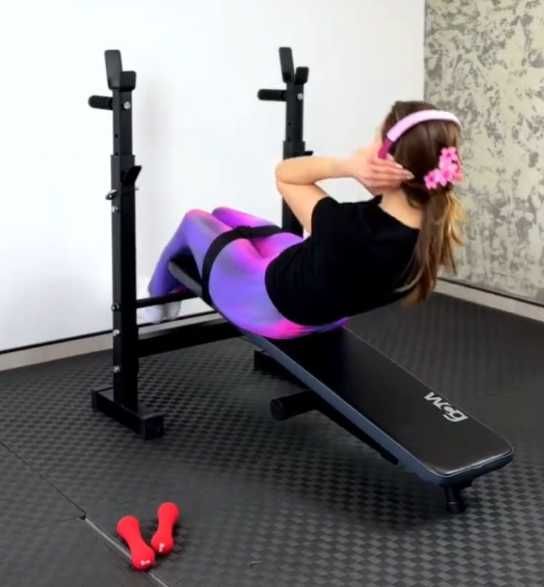 Скамья жима під штангу Лавка жиму + Стійки для преса бруси Лава W2020