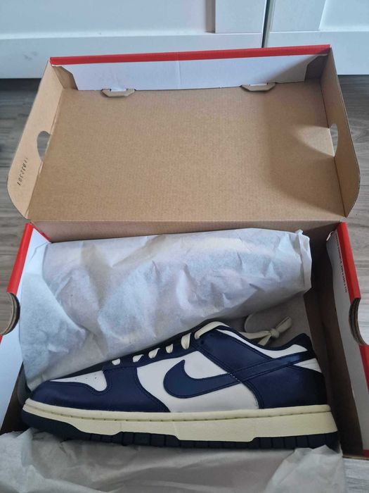 Buty Nike Dunk Low Premium Vintage Navy, roz. 42,5, nowe!