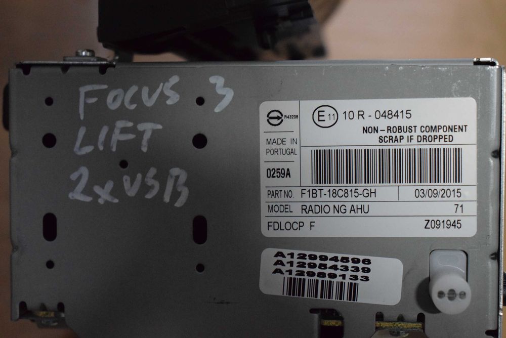 Radio cd Ford Focus mk3 lift C-max mk2 - INNE CZĘŚCI