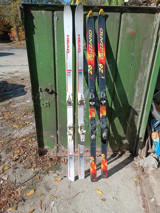 Лыжи горные Blizzard u Head Radial. Ботинки к ним Solomon u Alpina Cx4