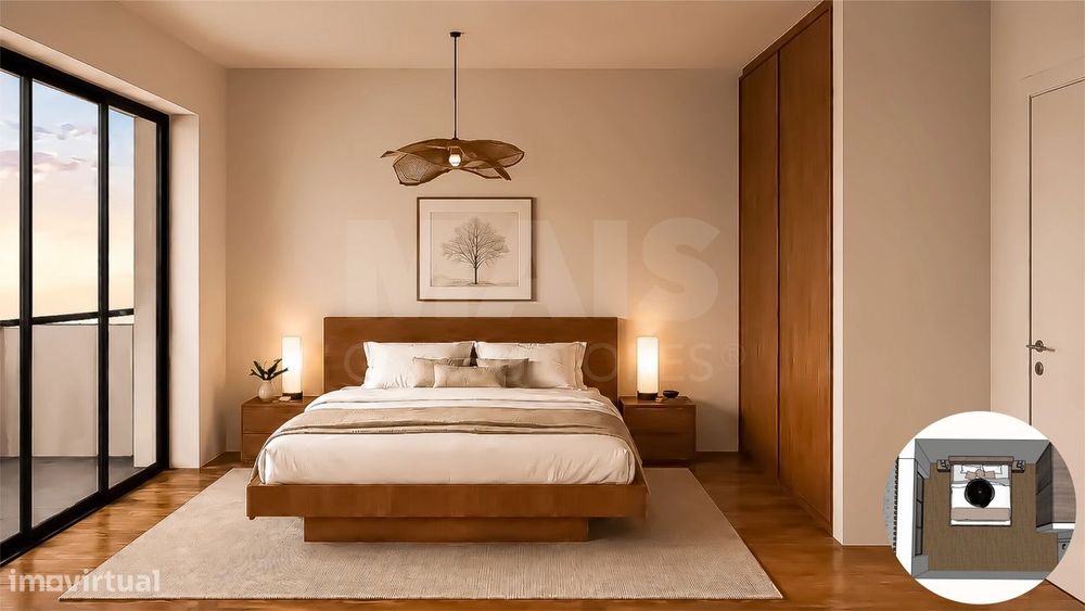 Apartamento T2 com Varanda & Parqueamento Privado, a 1 km da P...