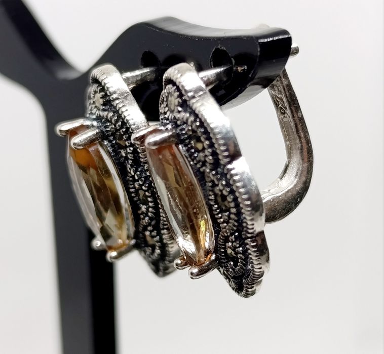 Kolczyki srebrne z zultanitem