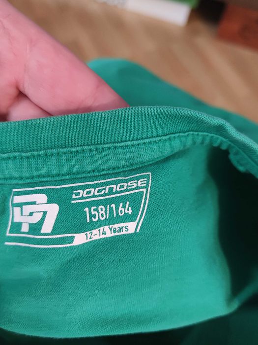 t-shirt Dognose zielony 12-14 lat, 158-164 cm