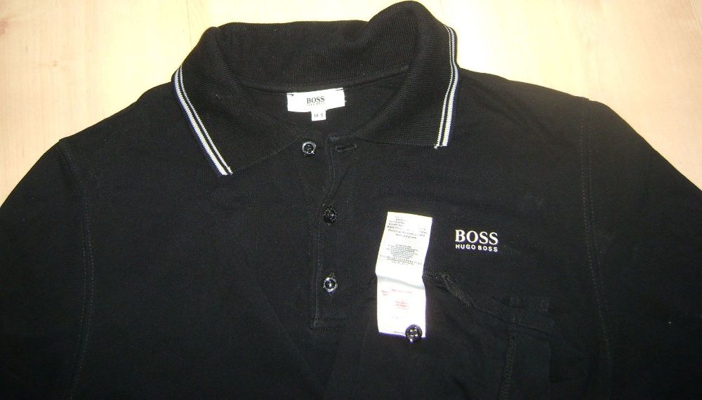 jak nowe HUGO BOSS oryginalne polo z długim rękawem bluzka bluza roz S