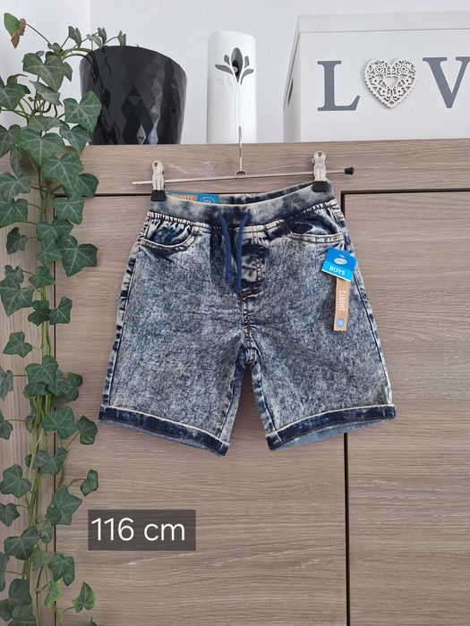 Nowe spodenki jeansowe 116 cm