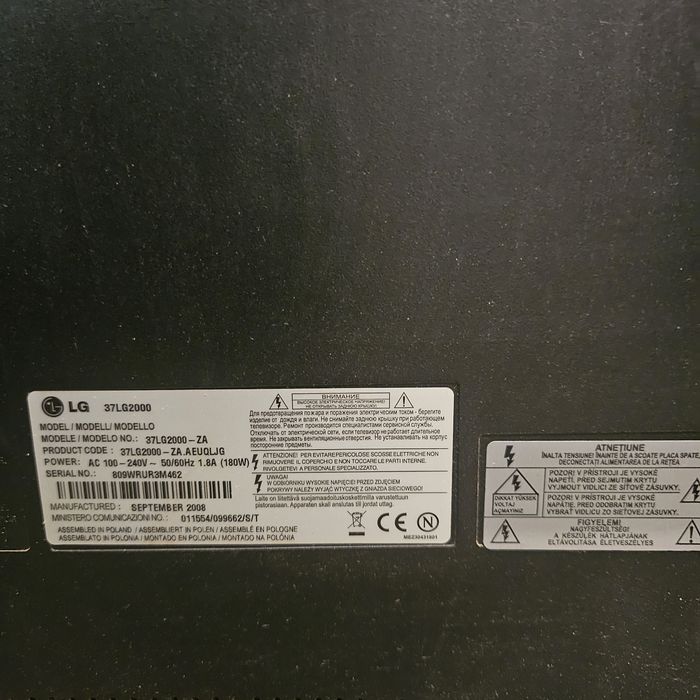 Tv lg 37 cali bez pilota