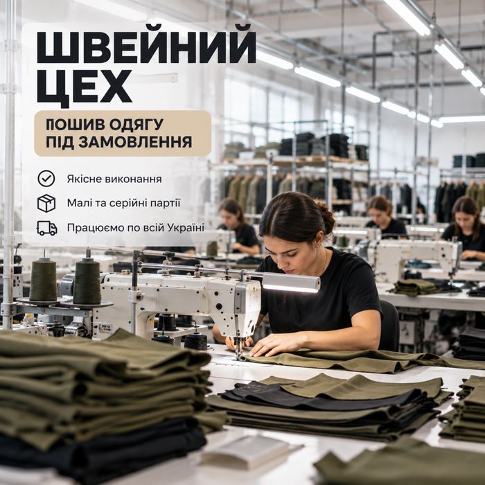 Пошиття одягу оптом, виробництво одягу