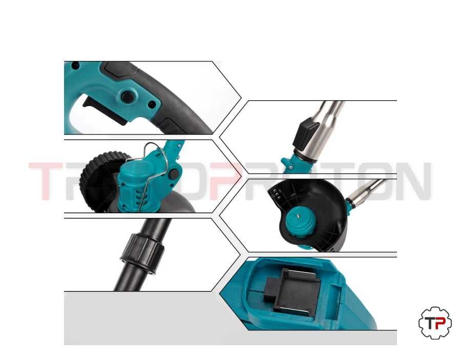 Aparador de Relva c/ 2 Bats 4Ah e Rodas