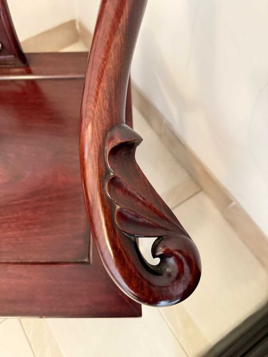 Conjunto Sala Chinês em Pau-Rosa — Sofá 2 Lugares + 2 Cadeirões (Horseshoe)
