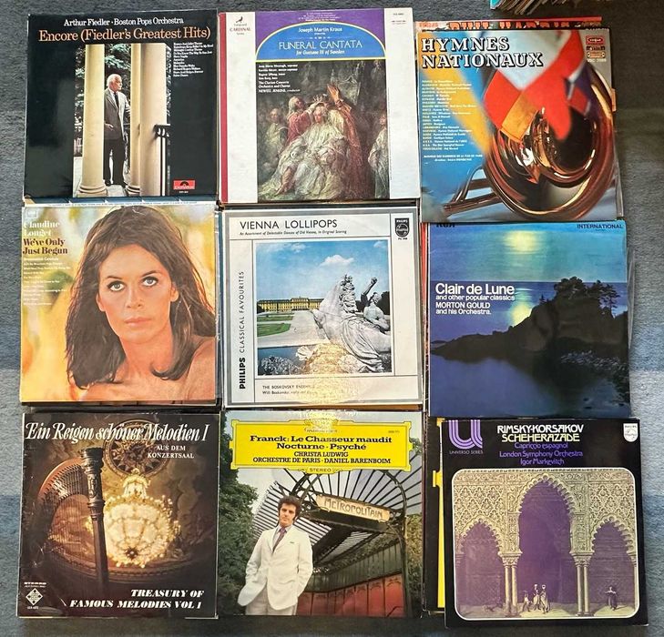 Lote 01 - 72 discos de vinil, Lp's - Musica Clássica