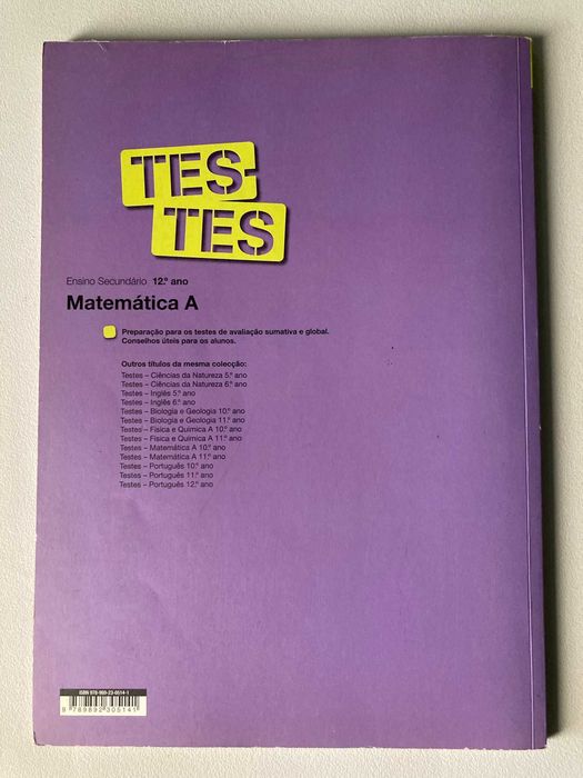 Testes Matemática A (12º ano)