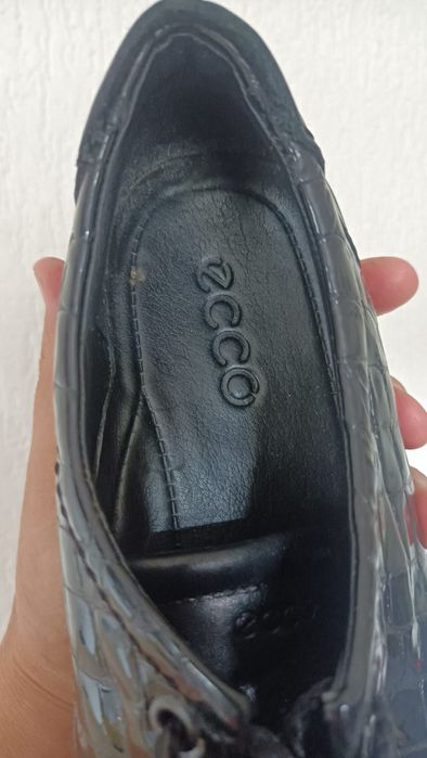 Ecco-skorzane półbuty 38