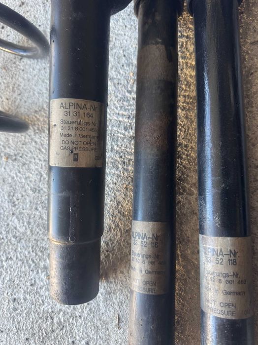 Zawieszenie BMW E46 Alpina B3 B3s amortyzatory i spreżyny