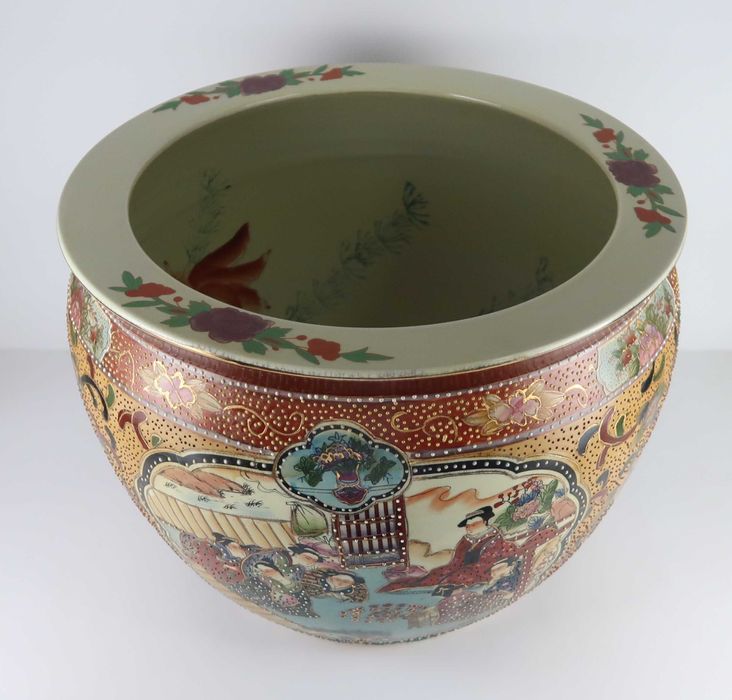 Aquário / Cachepô de Grande Porte - Porcelana da China - 36 cm