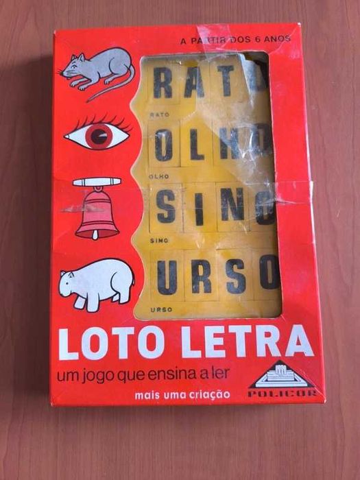 Loto Letra - Um Jogo que Ensina a Ler Vintage Policor