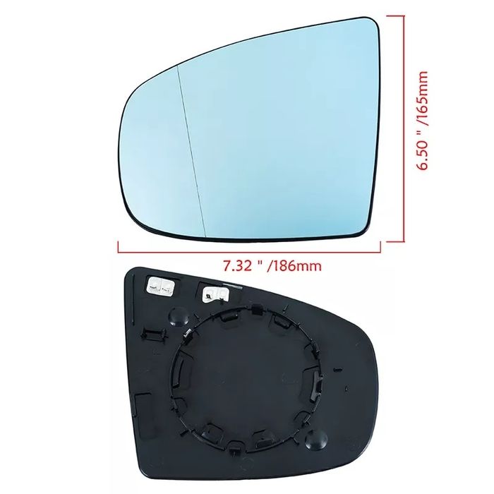 Vidro espelho retrovisor bmw x5 x6 e70 e71 e72