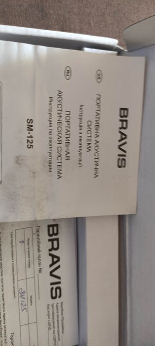 Портативная акустика BRAVIS SM-125