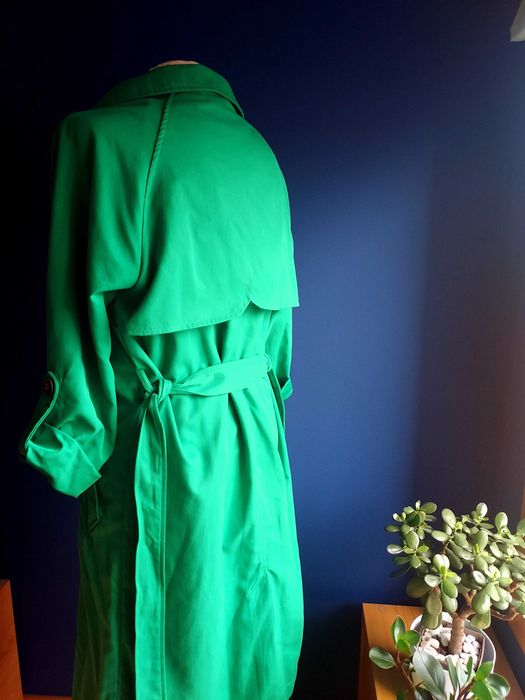 Gabardina de trespasse verde