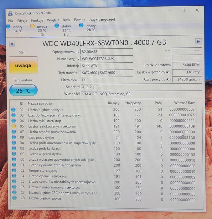 Dyski HDD 18TB WD Seagate mediamax