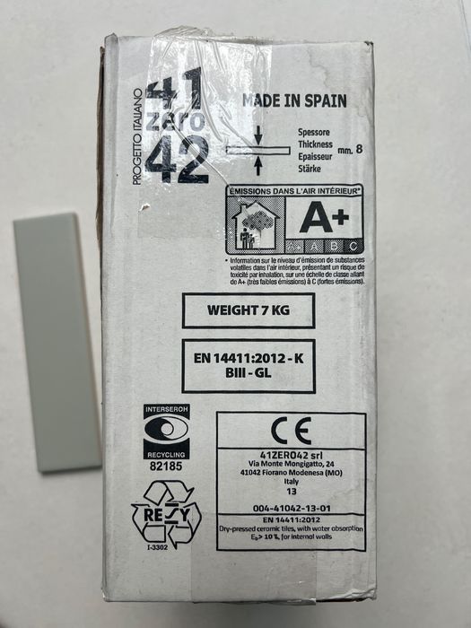 Płytki 41zero42 kolekcja Biscuit, seria Plain, kolor Salvia