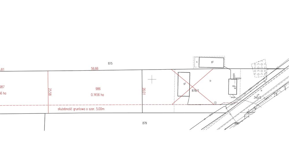 Dabrowica dzialka budowlana  1456 m². - Widok 5