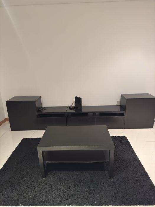 Conjunto Sala: Móvel de TV Modular + Mesa de Centro