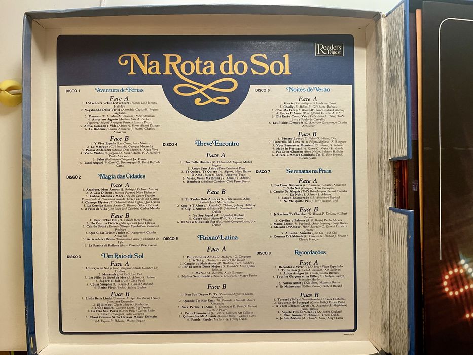 Discos de vinil Na Rota do Sol - Os Maiores Êxitos da Europa Latina