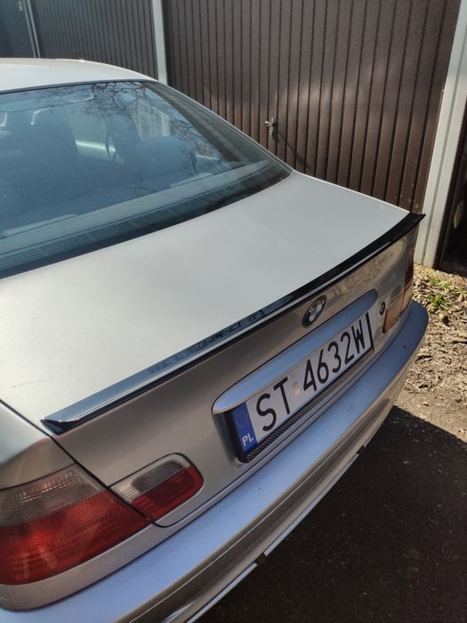 BMW 3 E46 Lotka Spoiler Dokładka ABS Czarny Połysk