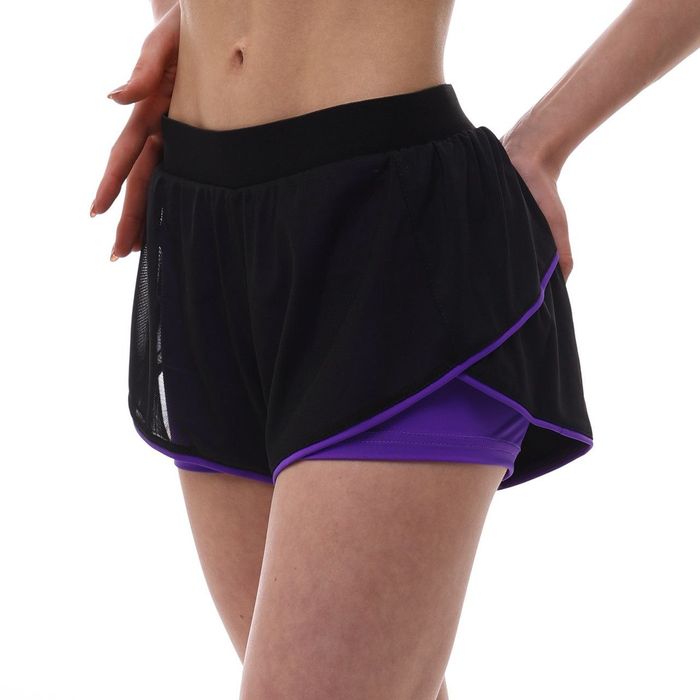 Подвійні шорти для тренувань Lider Violet
