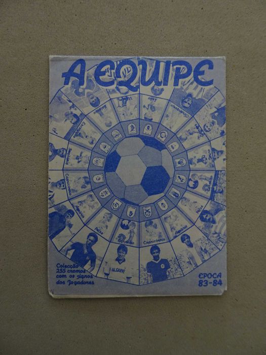 Carteira de cromos fechada Futebol -A Equipe Época 83-84 Francisco Más