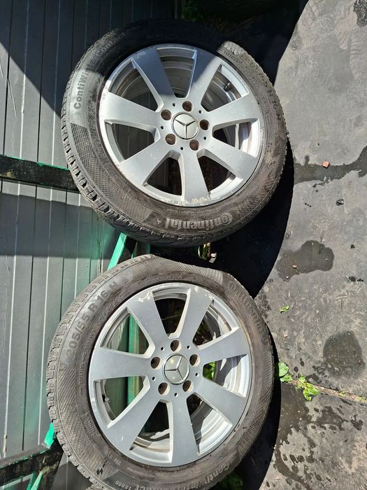 Koła kpl alufelgi 7Jx16 H2 ET43  +opony zimowe 205/55R16 Mercedes