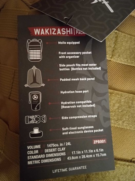 Тактический рюкзак, Тактичний  рюкзак Samurai. З США. Оригінал