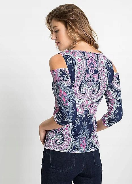 B.P.C bluzka z odkrytymi ramionami wzory r.36/38