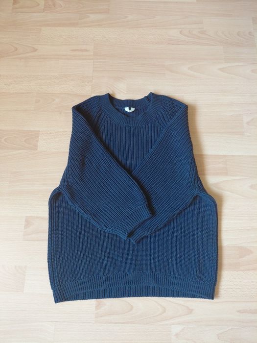 Granatowy sweter Arket rozm. L