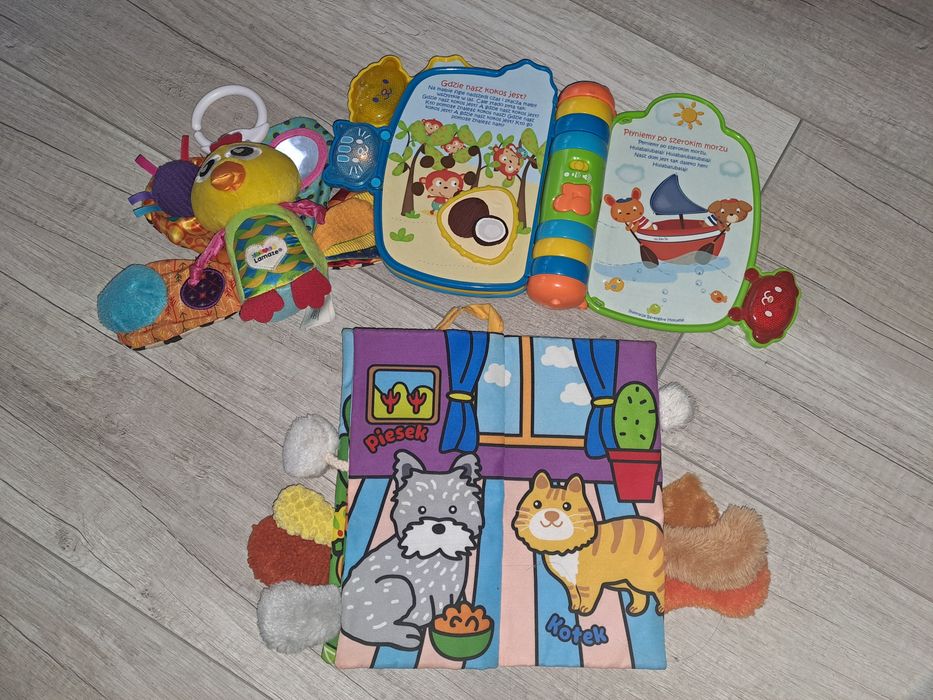 Zabawki sensoryczo-interaktywne w tym VTech Książeczka Bajeczka 60341