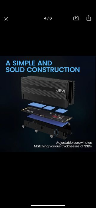 JEYI pasywne chlodzenie radiator termpoady Dysk Ssd Nvme Sata PCie M2