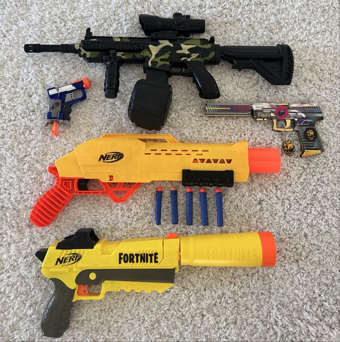 Великий набір іграшкової зброї Бластери Nerf, Автомат М416, USP Standoff(ціна вказана від найнижчої позиції)