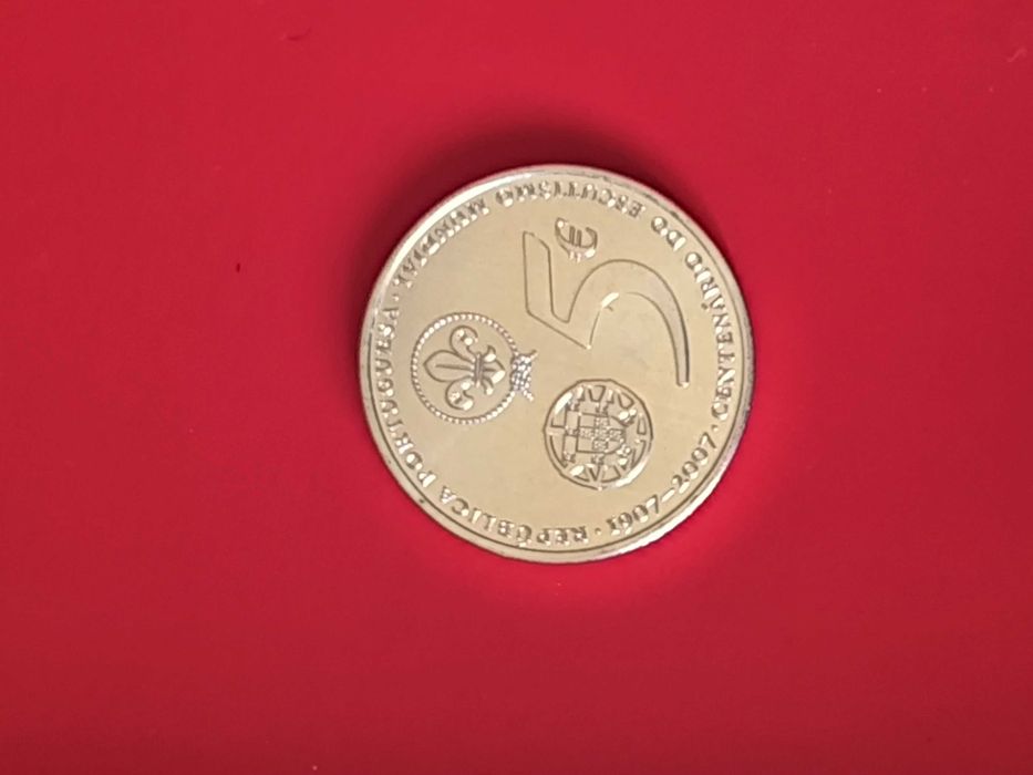 Moedas de coleção em prata Ag500 de valor facial 5 euros