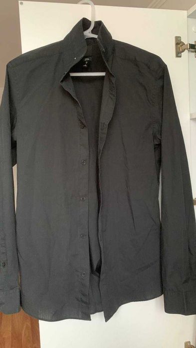 Чоловіча сорочка чорна розмір М