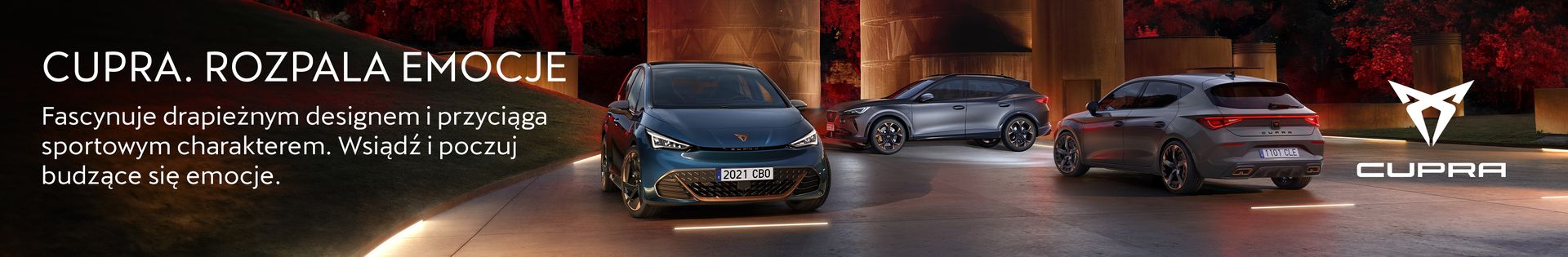 Oficjalny dystrybutor marki CUPRA | 30 lokalizacji w całej Polsce top banner