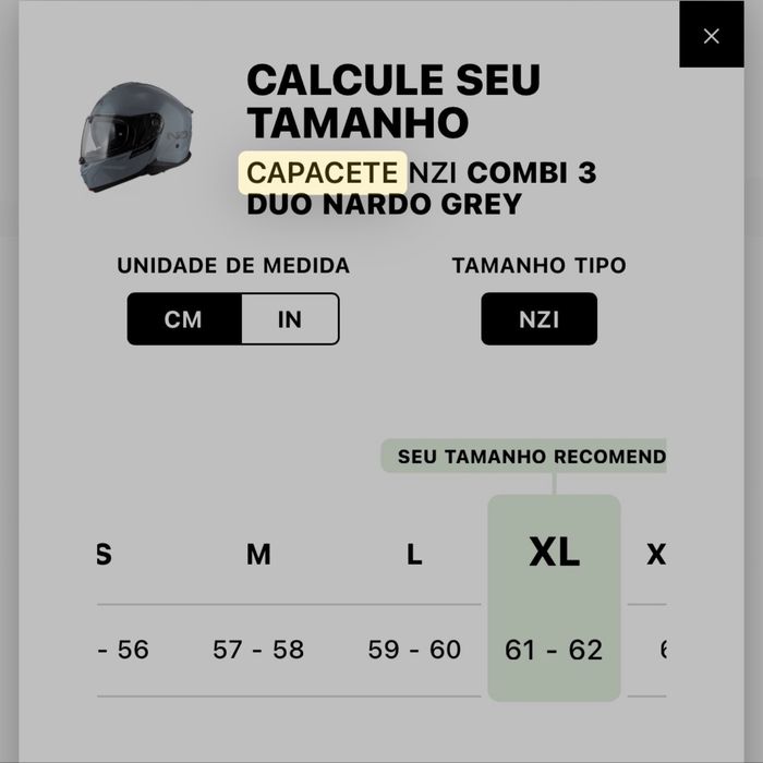 Capacete NZI Combi 3