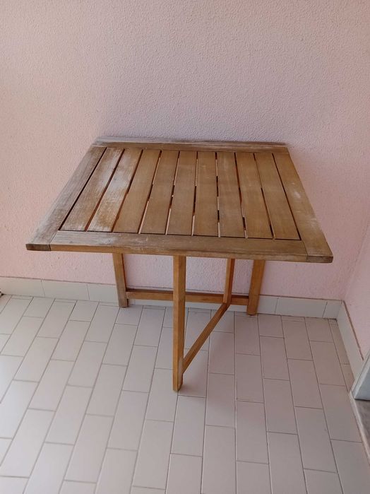 Mesa de jardim quadrada em acácia – La Redoute (dobrável)
