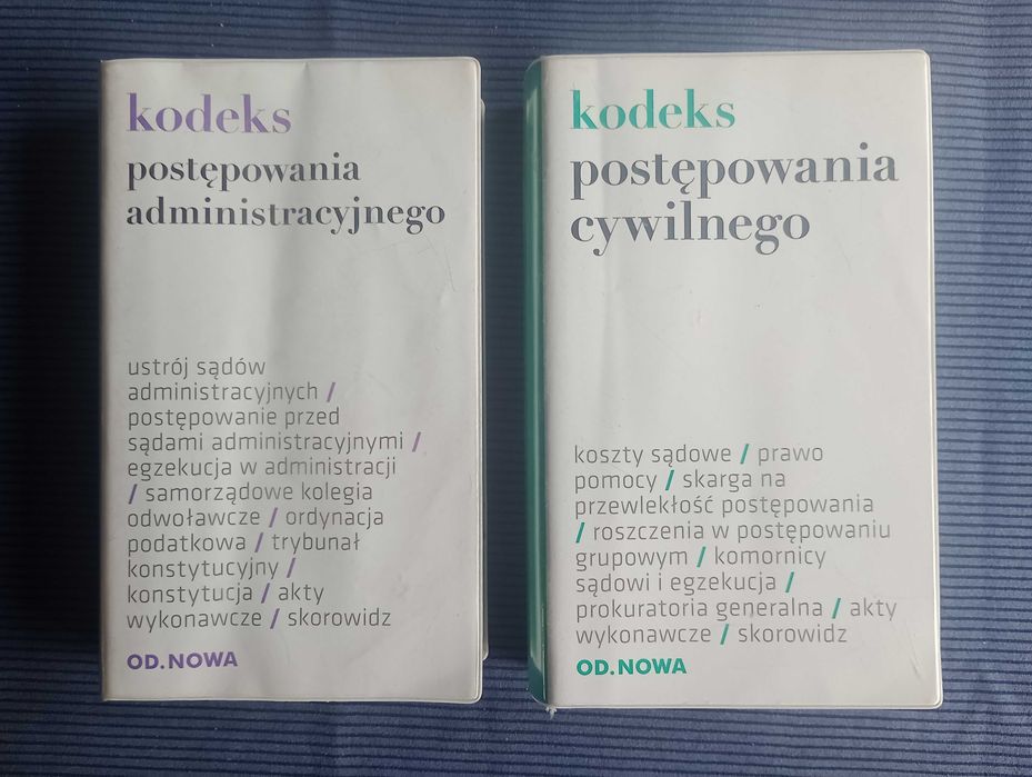 Używane książki Kodeks post. CYWILNEGO I ADMINISTRACYJNEGO 2012 i 2014