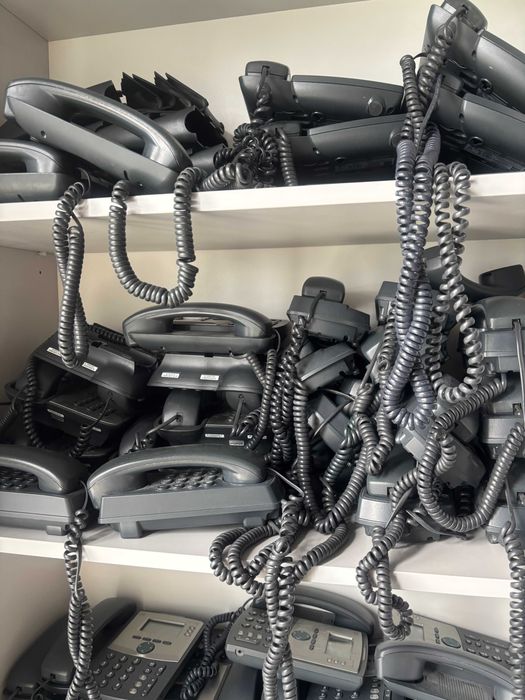 Zestaw telefonów IP do biura z zasilaczami