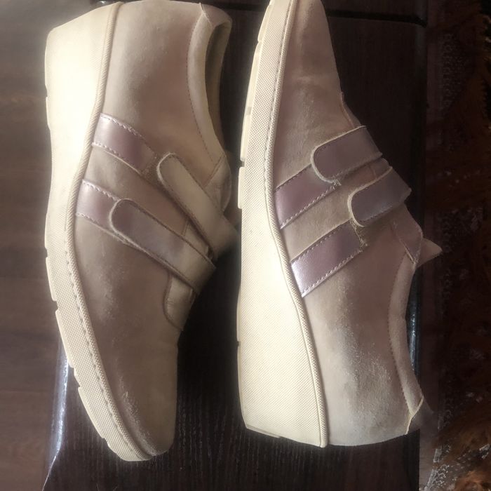 Туфли внутри кожа, верх -замш