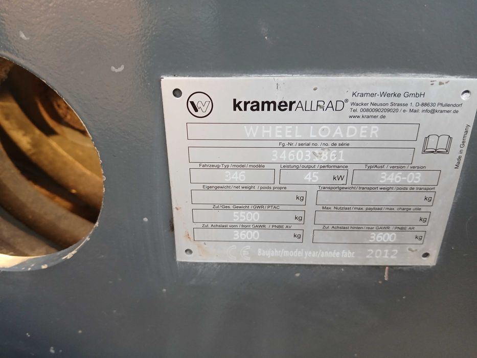 Ładowarka Kramer 750/ 2012r